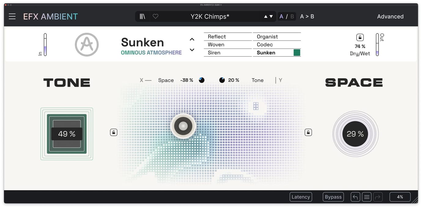 sunken