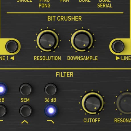 Arturia Delay ETERNITY ステレオとM/Sで広がりを調整
