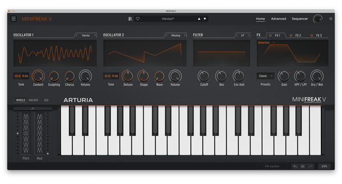 MiniFreak V - Spontaneous algorithmic softsynth | Arturia