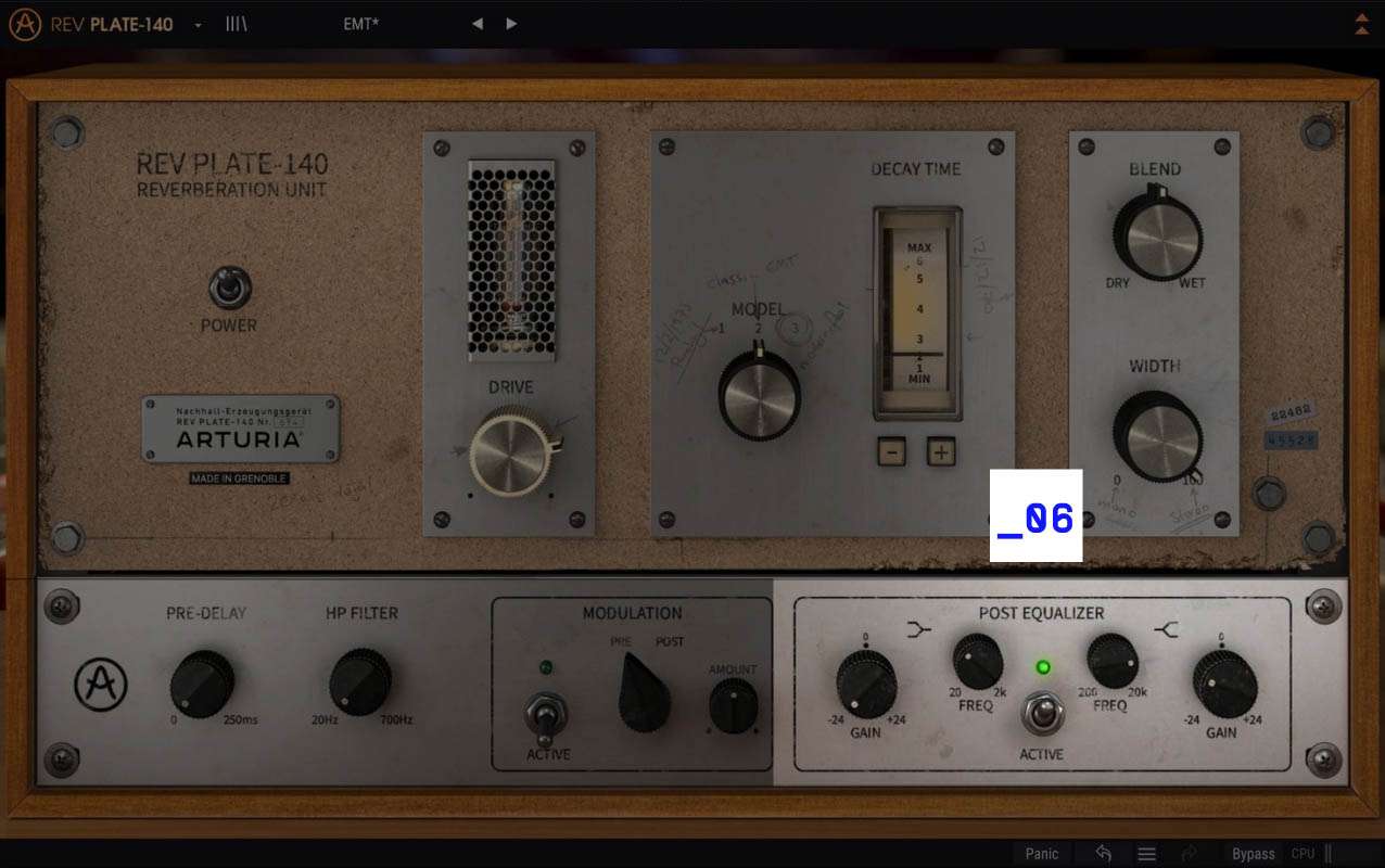 Arturia - Rev PLATE-140