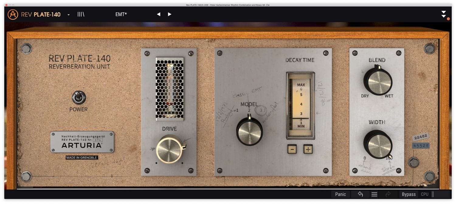 Arturia - Rev PLATE-140