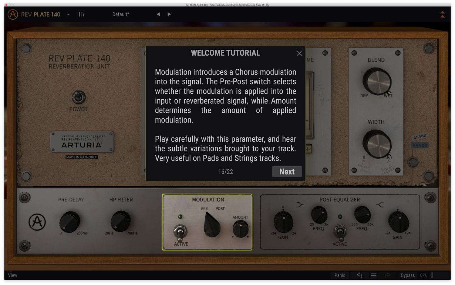 Arturia - Rev PLATE-140