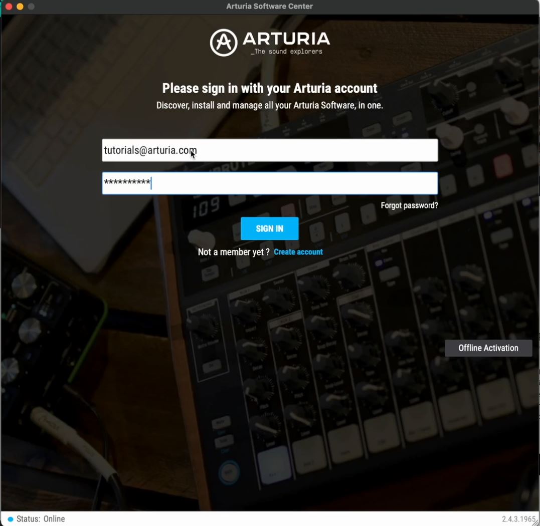 arturia software centre download error