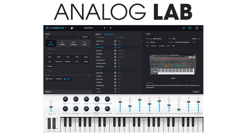 Arturia Analog Experience : The Laboratory 61 touches - Audiofanzine