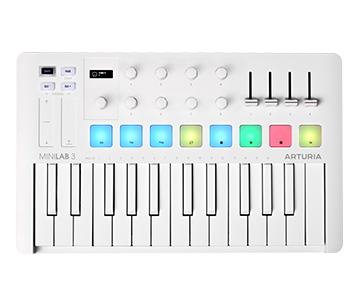 Arturia - MIDI Controller - MiniLab 3 Alpine White