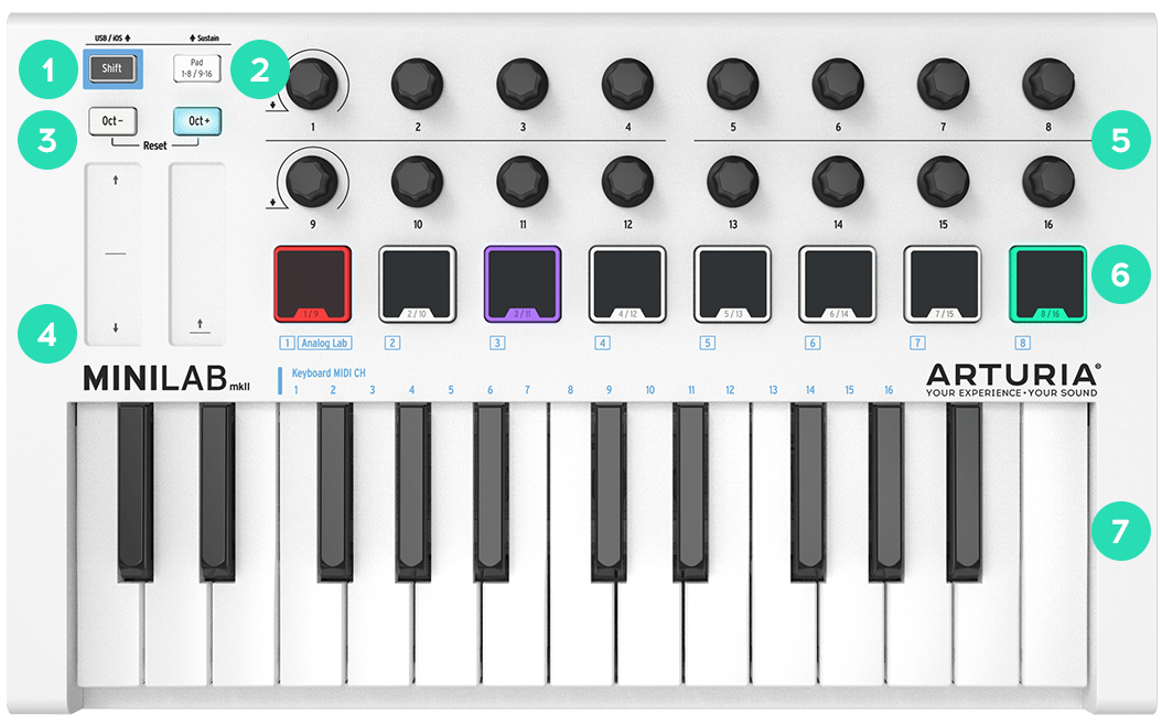 Arturia MINILAB MKII Portable Packed Controller – Fleet Pro Sound