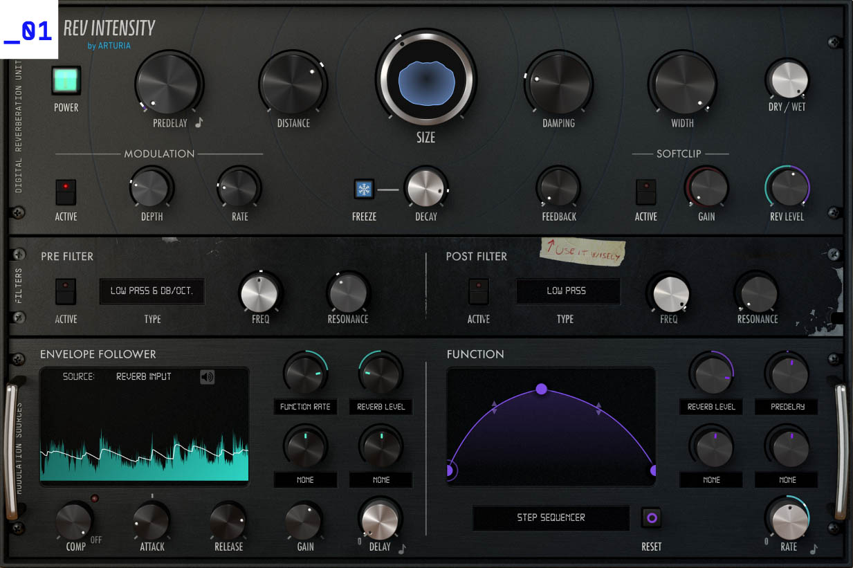 Intuitive reverb controls