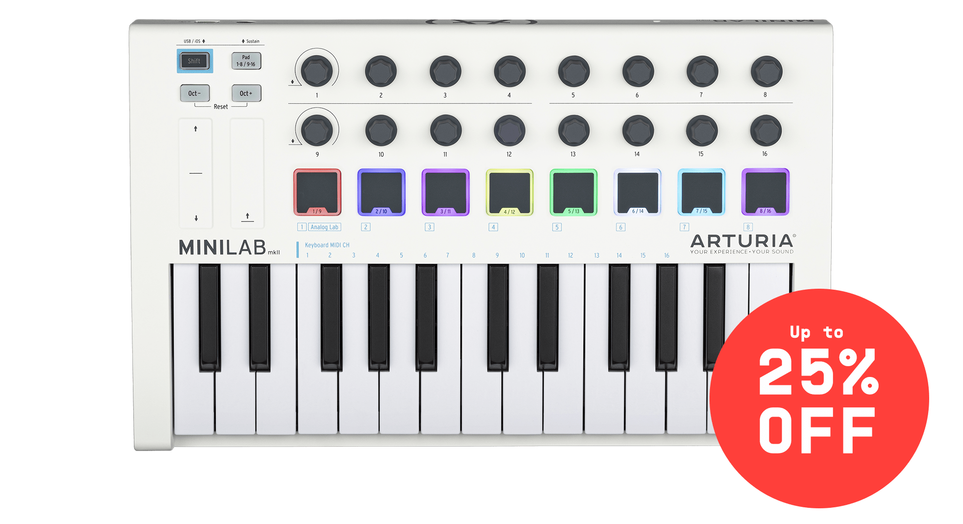 arturia minilab knobs